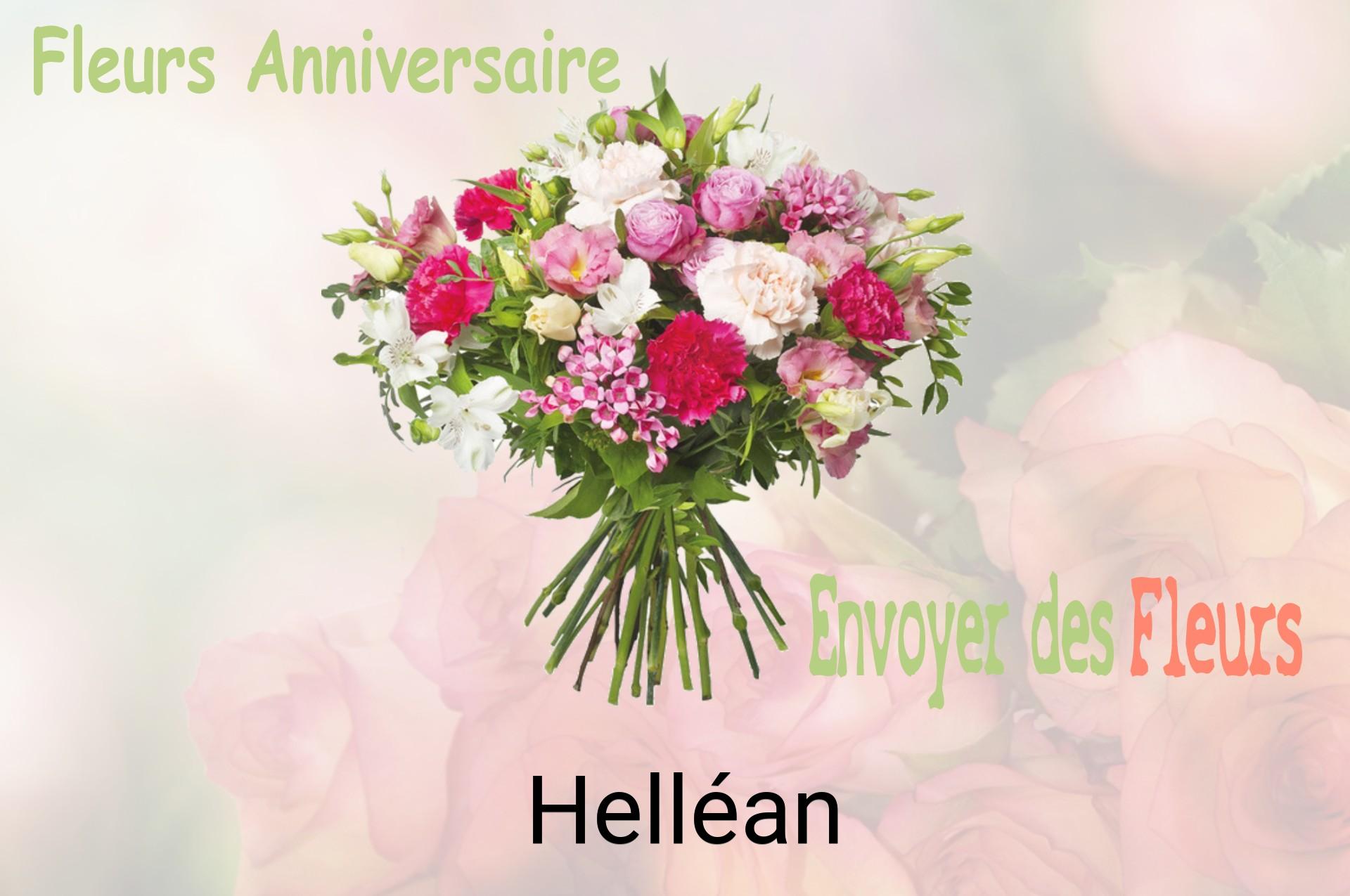 Bouquet de fleurs d’anniversaire livré à Helléan