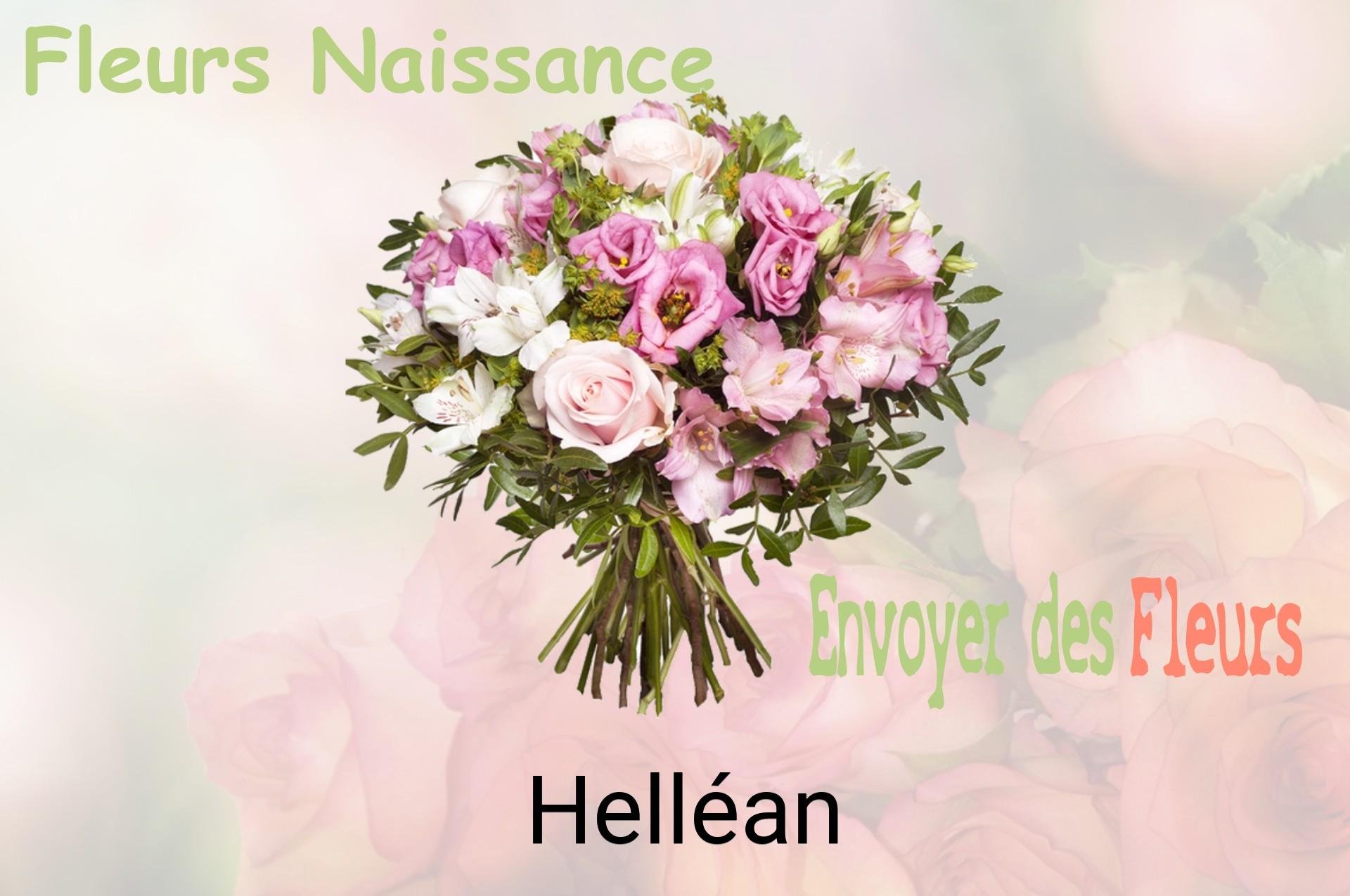 Bouquet de fleurs de naissance livré à Helléan